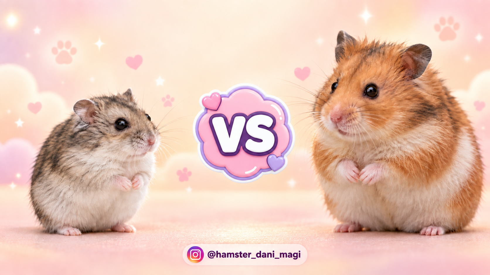 🐹همستر کوتوله یا سوری؟ چرا کوتوله‌ها می‌توانند انتخاب جذاب‌تری باشند؟🐹